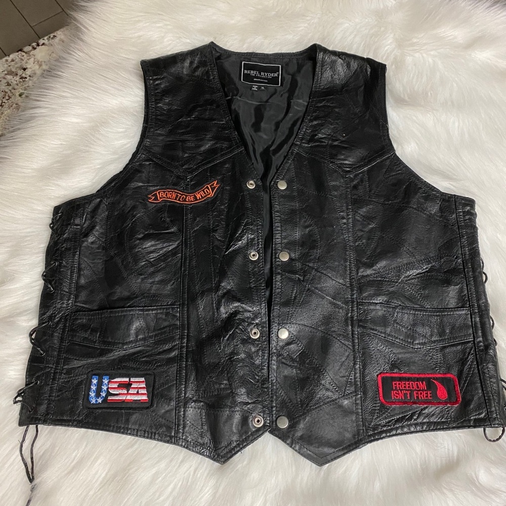 Rebel Ryder The Collection Leather Vest